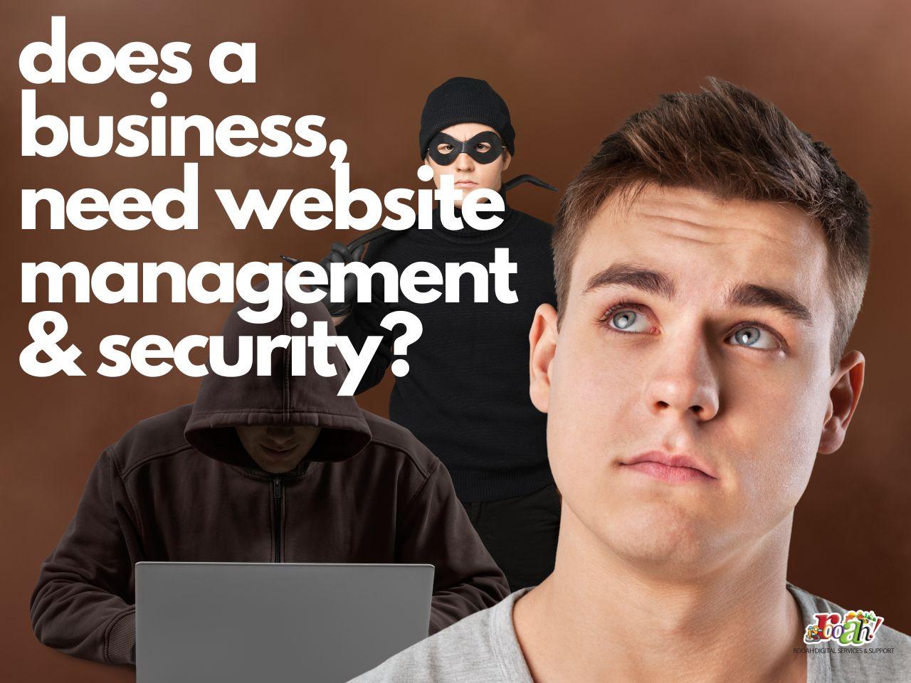 website management and security
