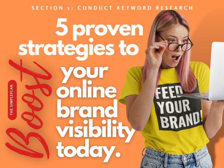 BOOST your online brand visibility - Section 1: Conduct Keyword Research
